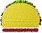 Taco Tuesday Piñata (Small Stick Included) 17"x 11"x3" Perfect for Taco Bout Parties, Decorations, Birthday piñata, Fiesta Theme Celebration, Mexican Bash